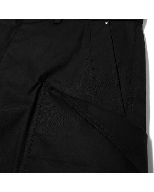 Rick Owens Black Stefan Cotton Cargo Shorts for men