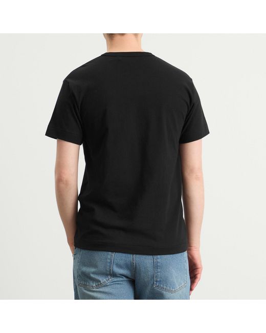 COMME DES GARÇONS PLAY Black Basic Logo T-Shirt for men
