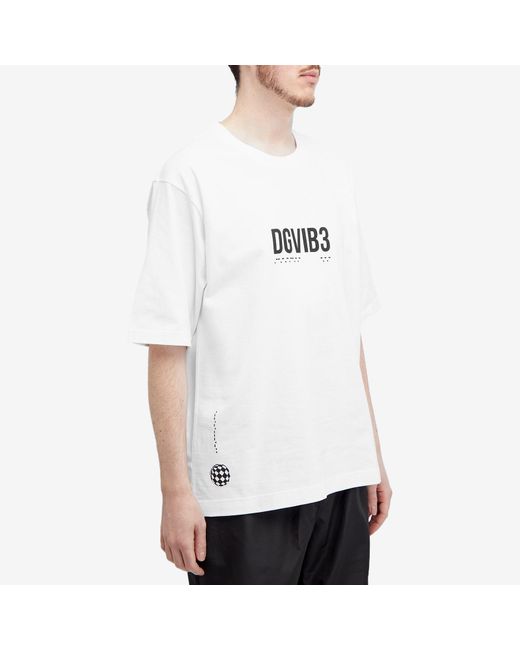 Dolce & Gabbana White Vibe Centre Logo T-Shirt for men