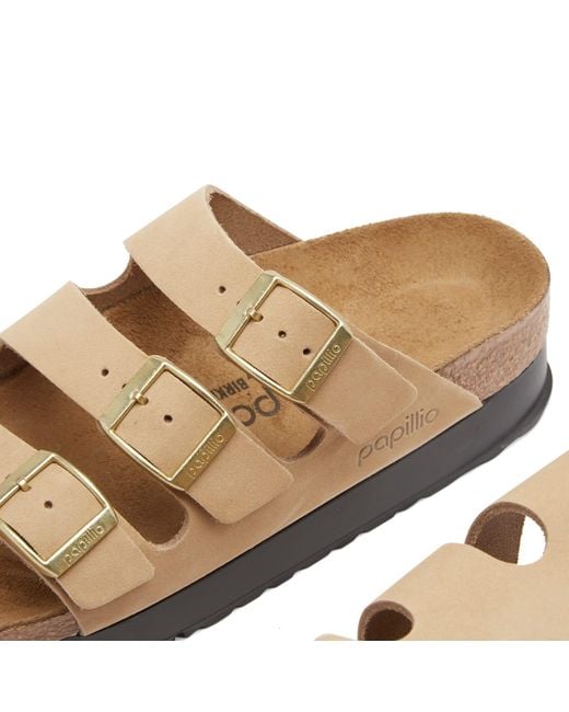 Birkenstock Brown Florida Iii Flex Platform Lenb
