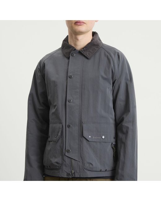 Barbour Gray Re-Engineered Casual Chore Jacket for men