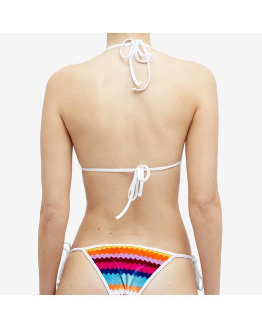 Missoni Multicolor Towelling Stripe Bikini