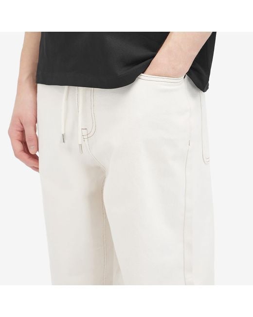 About Blank White Straight Leg Denim Jeans for men