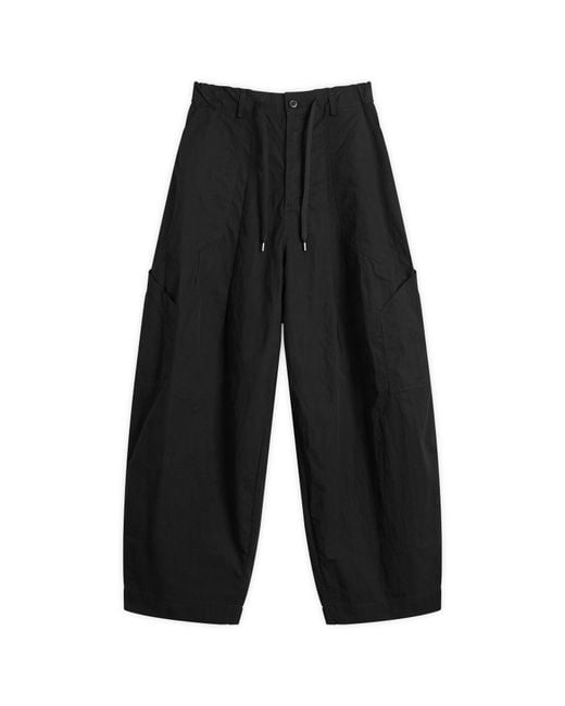 FRIZMWORKS Black Fold Fatigue Wide Pants for men