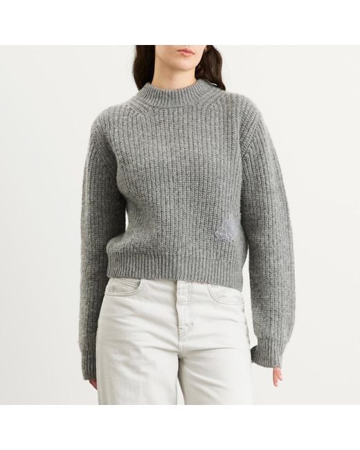CECILIE BAHNSEN Gray Bega Fisherman Knit