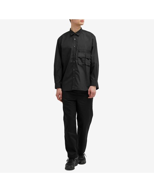 Uniform Experiment Black Weather Field Long Sleeve Shirt for men