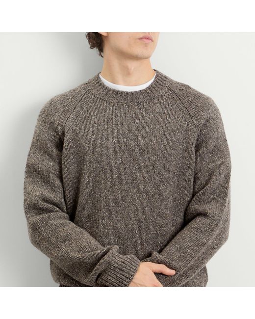 A.P.C. Gray Crew Neck Jumper for men