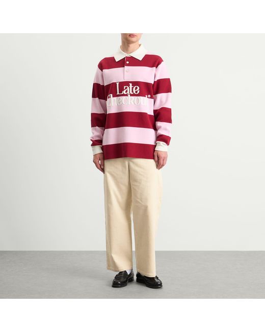 Late Checkout Natural Corduroy Work Trousers for men