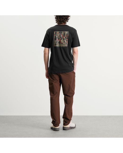 Columbia Black North Cascades Short Sleeve T-Shirt for men