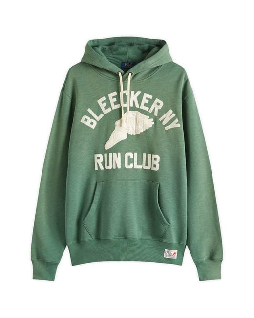 Polo Ralph Lauren Green Bleecker Run Club Hoodie for men