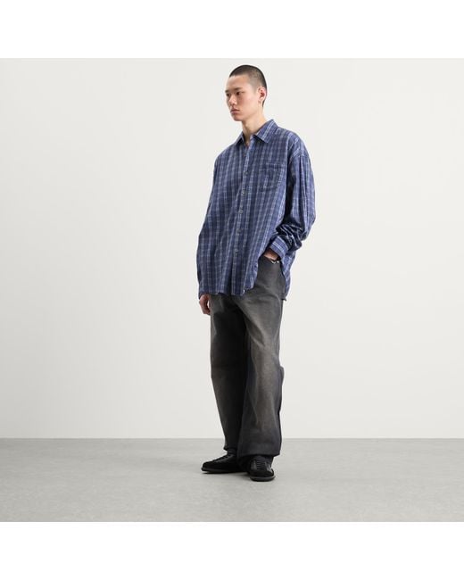 Our Legacy Blue Borrowed Shirt for men