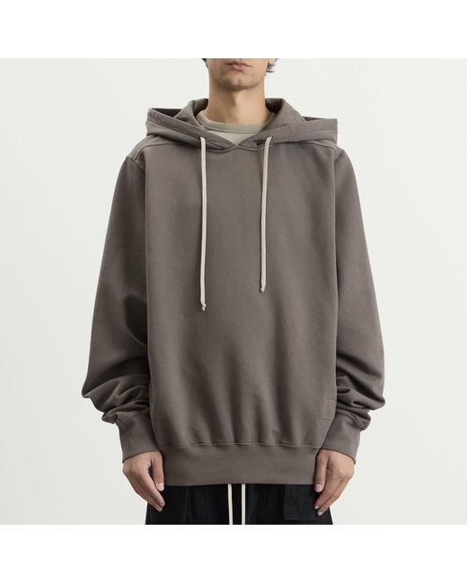 Rick Owens Gray Oversized Hoodie for men