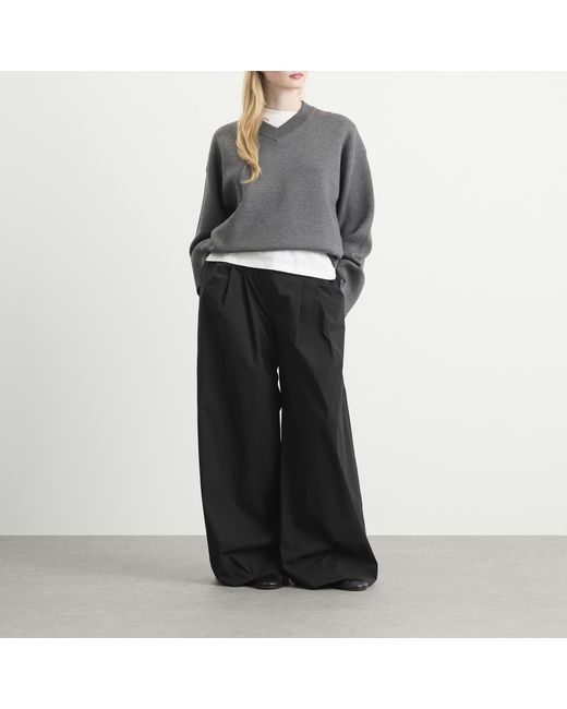 St. Agni Black Adjustable Palazzo Pants