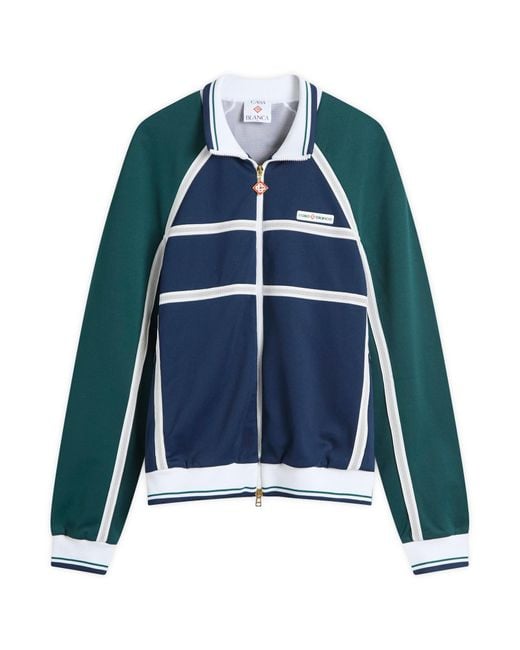 Casablanca Blue Taping Track Jacket for men