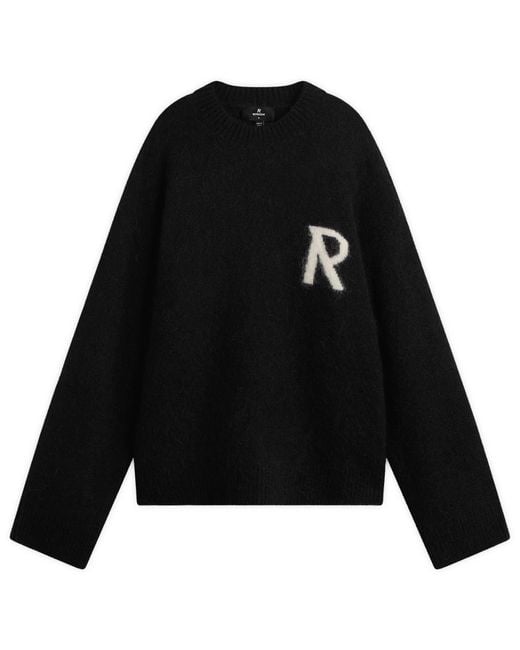 Represent Black Logo Knit Jumper for men