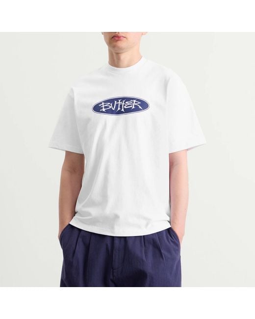 Butter Goods White Tide T-Shirt for men