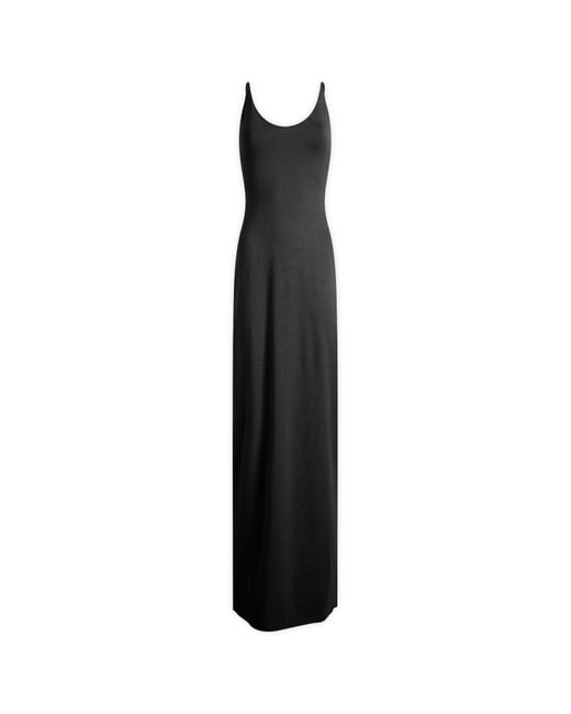 Skims Black Smooth Lounge Skimpy Scoop Neck Dress