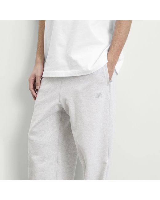 New Balance White Athletics French Terry Pant for men