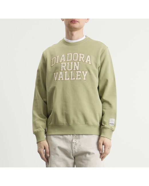 Diadora Green Run Valley Crew Sweatshirt for men