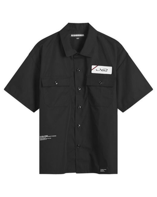 Neighborhood Black Classic Short Sleeve Work Shirt for men