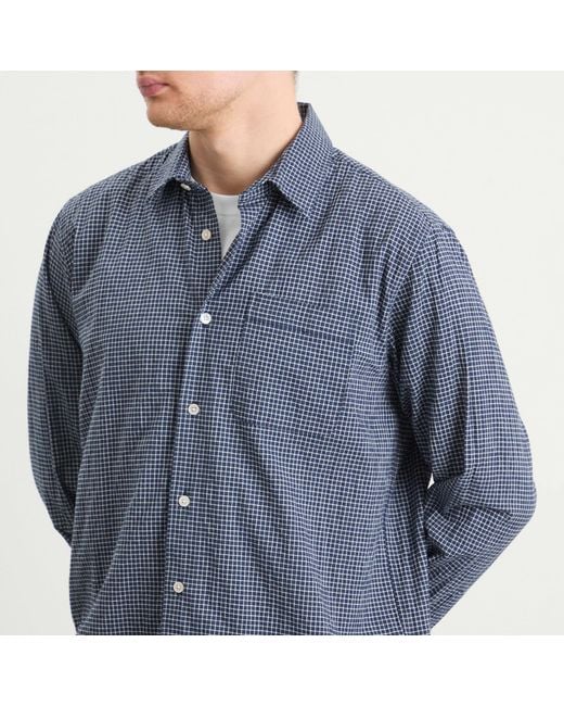 Forét Blue Pluto Checked Shirt for men