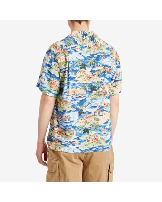Polo Ralph Lauren Blue Surf Club Vacation Shirt for men