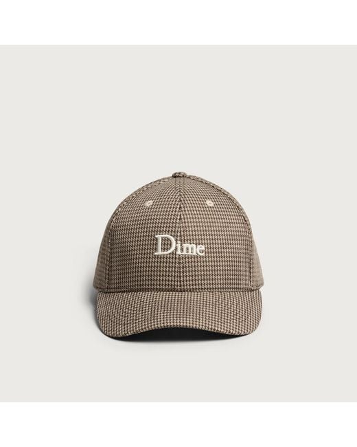 Dime Brown Classic Houndstooth Low Pro Cap for men