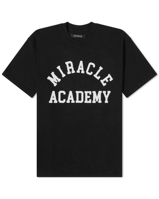 NAHMIAS Black Miracle Academy T-Shirt for men