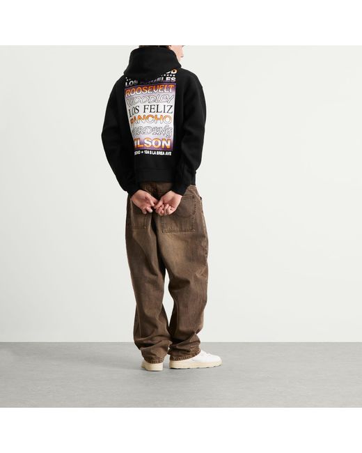 METALWOOD STUDIO Black Flyer Hoodie for men