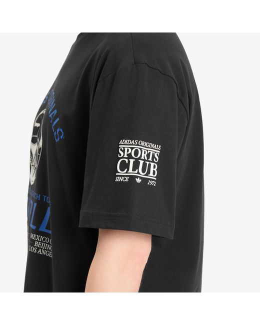 Adidas Black 90S Football T-Shirt for men