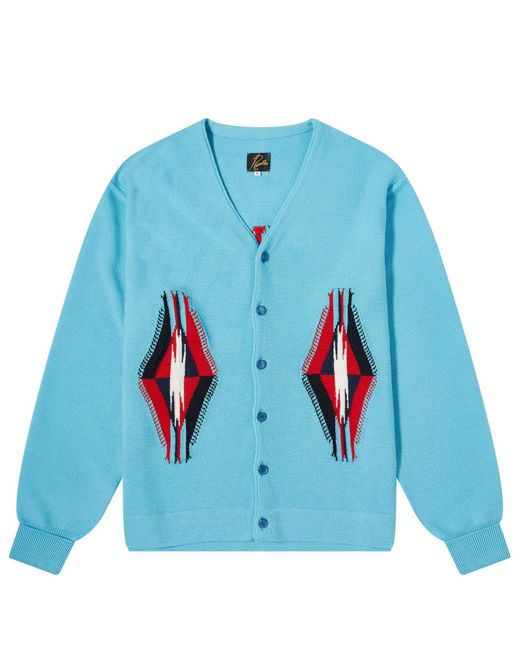 Needles Blue Chimayo Cardigan for men
