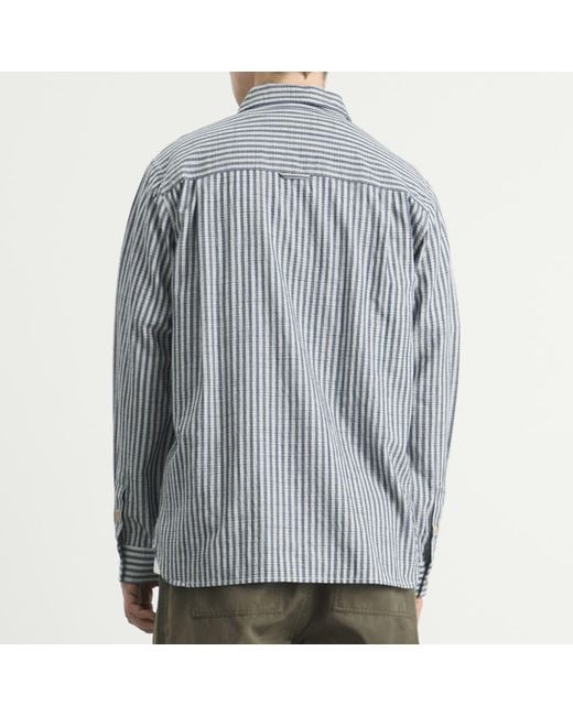 Folk Blue Easy Fit Shirt for men