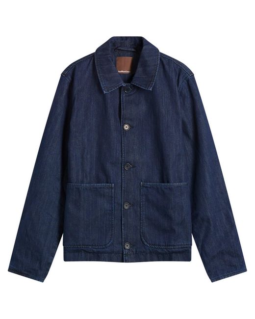 YMC Blue Groundhog Chore Jacket for men