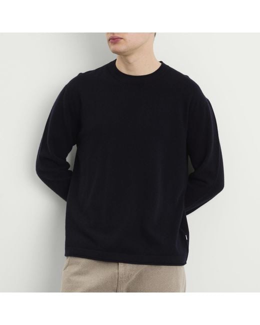NN07 Black Sammy Crew Neck Jumper for men