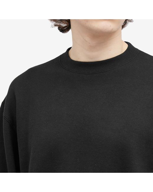 Beams Plus Black Crew Sweatshirt for men