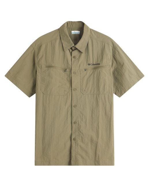 Columbia Green Mountaindale Short Sleeve Shirt for men