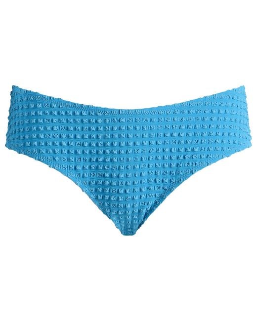 Fruity Booty Blue Seersucker Halter Bikini Bottoms
