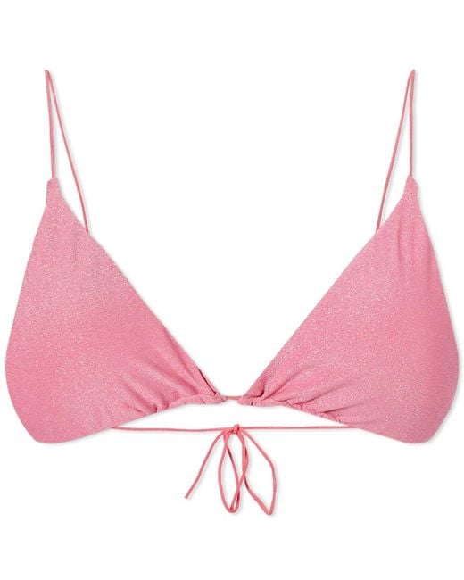 It's Now Cool Synthetic String Bikini Top in Pink | Lyst