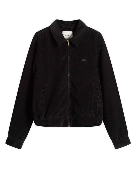 Arte' Black Corduroy Jacket for men