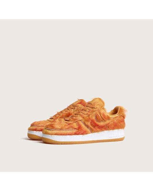 Nike Orange Air Force 1 Sneaker for men