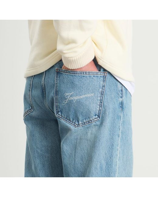 Jacquemus Blue Wash Denim Jeans for men