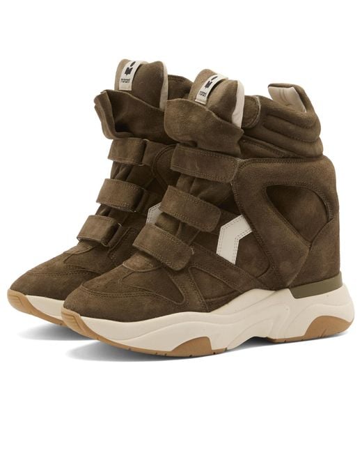Isabel Marant Brown Balskee Platform Sneaker