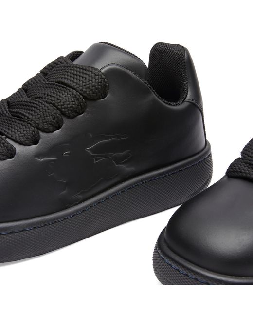 Burberry Black Ekd Embossed Sneakers for men