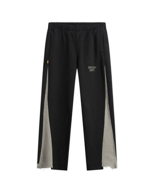 GALLERY DEPT. Black Twisted Leg Flare Sweatpant for men