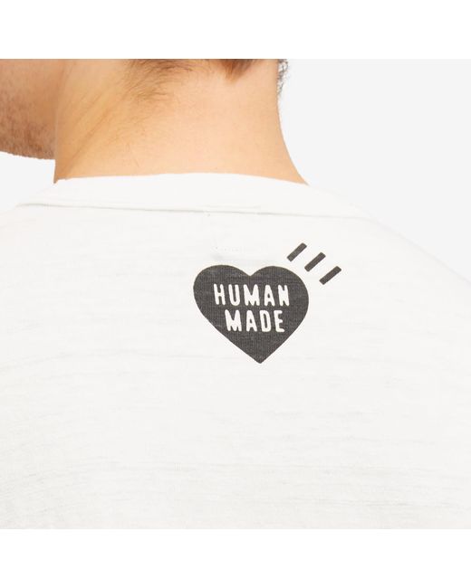 Human Made White Graphic T-Shirt #7 for men