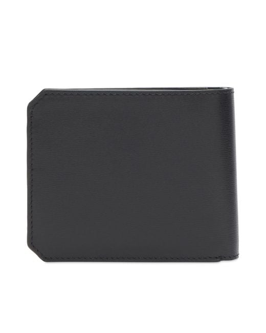 AU DEPART Black Bifold Wallet