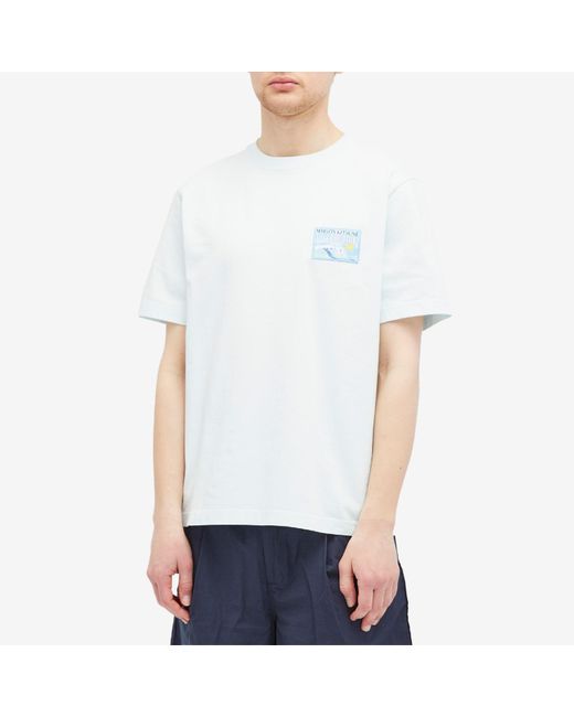 Maison Kitsuné White X Vilebrequin Comfort T-Shirt for men