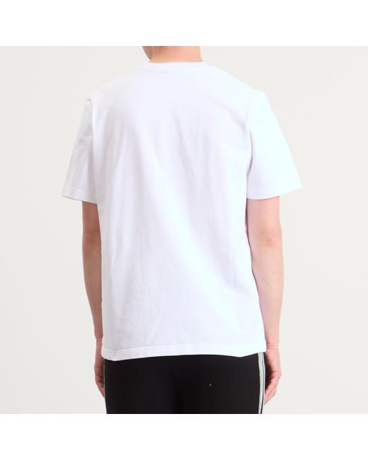 Casablanca White Bright Jersey Tennis Club Icon Printed T-Sh for men