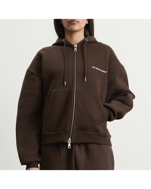 MKI Miyuki-Zoku Brown Uniform Zip Hoodie Presented By End