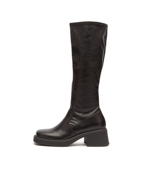 Vagabond Black Dorah Stretch Knee High Boot